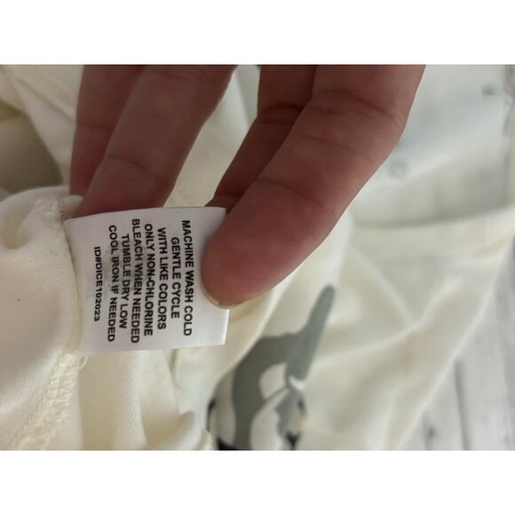 Ed Hardy Flame Skull Cropped Baby T-Shirt White Size Large 90s Sexy Tattoo - Picture 11 of 11